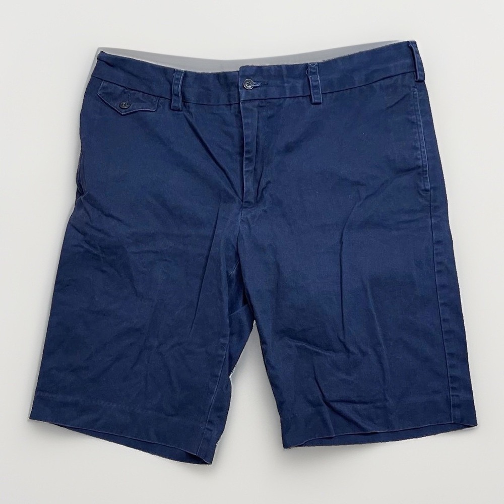 Ralph‎ Lauren Sports Blue Flat Front Daisy Dukes Chino Short - Women's Size 12